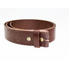 Fashion men belt without buckle cheap leather straps